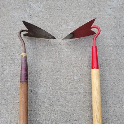 Lot 239: (2) Pointed Garden Hoes