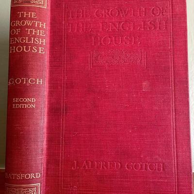 LOT 12 - Growth of the English House - J Alfred Gotch - Inscribed by David's Mother