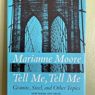 LOT 14 - SIGNED Marianne Moore - Tell Me, Tell Me - Poetry Book