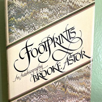 LOT 15 - Footprints - Brooke Astor - Hardcover Book - First Edition/ First Printing