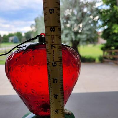 Lot 273: Strawberry Hummingbird Feeder