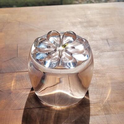 Lot 301: Metal Christmas Tray and Small Plastic Bowl with 2 Spoons