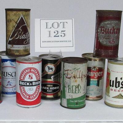 Vintage 11 Old Beer Cans Blatz, Buckeye, Bubs, Black Horse, More. Read description for more info. 