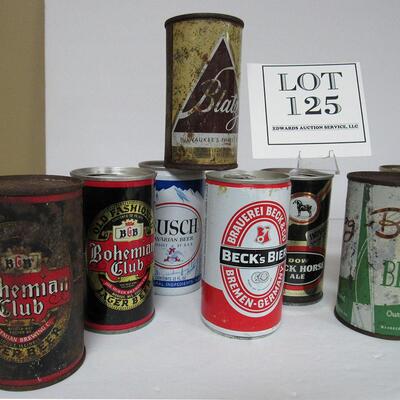 Vintage 11 Old Beer Cans Blatz, Buckeye, Bubs, Black Horse, More. Read description for more info. 