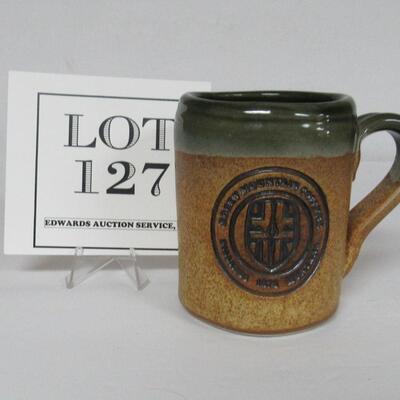 Rockey Mountain College Mug Billings Montana 1973, Cold Mountain Pottery