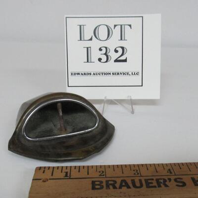 Old Metal Wall Hanging Ashtray
