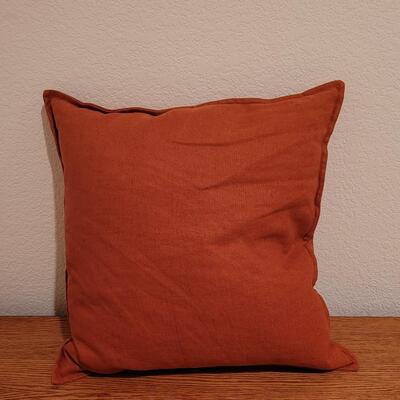 Lot 316: Crate & Barrel 20" Russet Pillow 