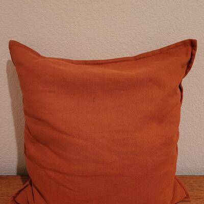 Lot 316: Crate & Barrel 20" Russet Pillow 