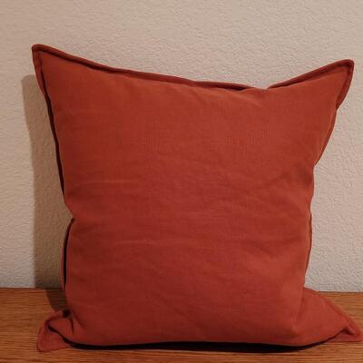 Lot 317: Crate & Barrel 20" Russet Pillow 