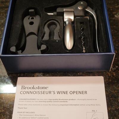 Lot 320: Brookstone Wine Opener Set