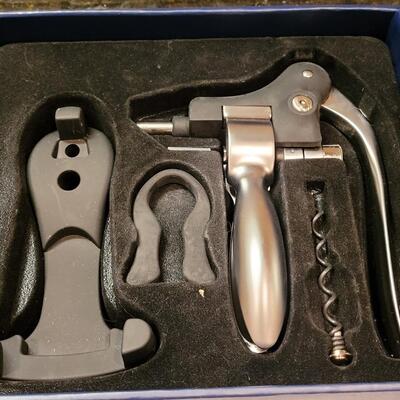 Lot 320: Brookstone Wine Opener Set