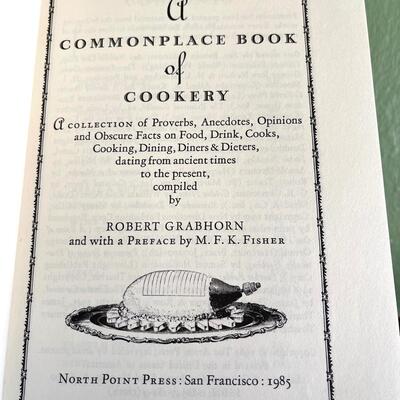 LOT 20 - SIGNED - MFK Fisher - Common-place Book of Cookery - Robert Grabhorn