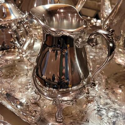 Lot 328: Leonard's Silverplate Tea Set 