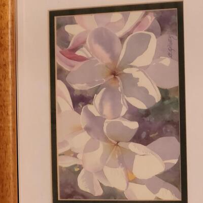 Lot 333: Carli Oliver Plumerias Print