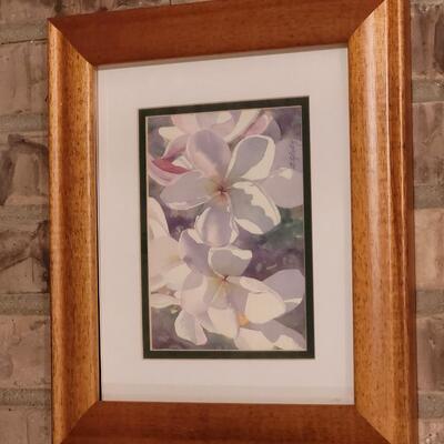 Lot 333: Carli Oliver Plumerias Print