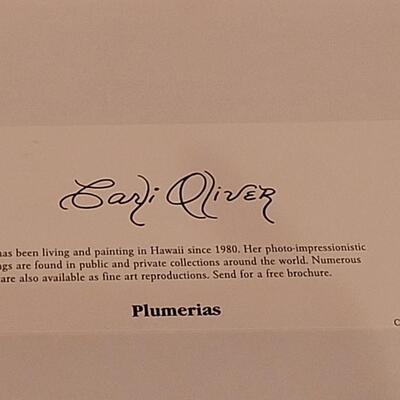 Lot 333: Carli Oliver Plumerias Print