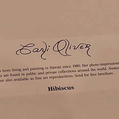 Lot 334: Carli Oliver Hibiscus Print