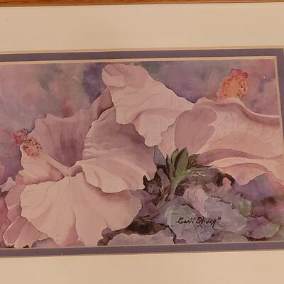 Lot 334: Carli Oliver Hibiscus Print