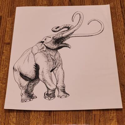 Lot 341: Elephant Poster