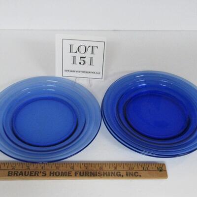 3 Moderntone Cobalt Blue 9" Plates