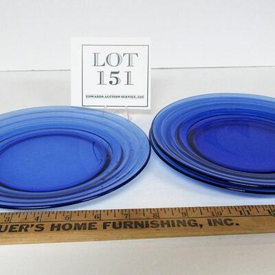 3 Moderntone Cobalt Blue 9" Plates