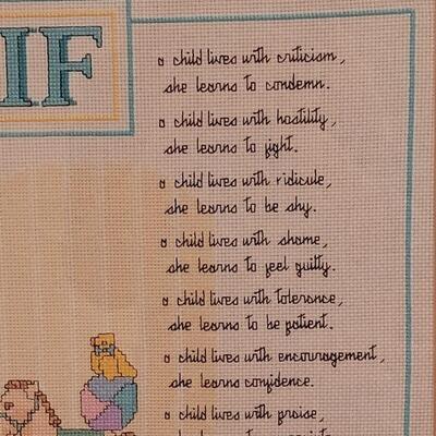 Lot 348: Baby Deco Needlepoint 
