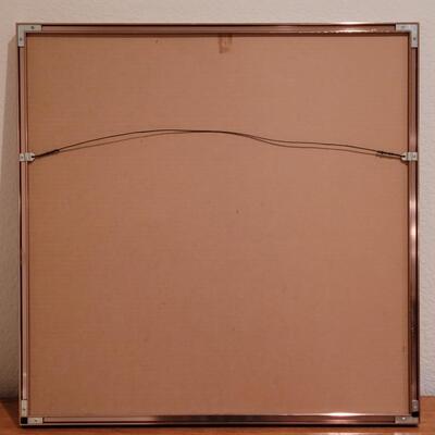 Lot 350: Sandpainting in Copper Frame
