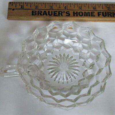 Fostoria American Nappy and Tall Goblet