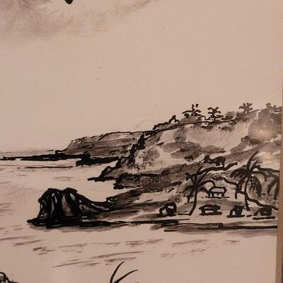 Lot 351: Initialed Guam Artwork 