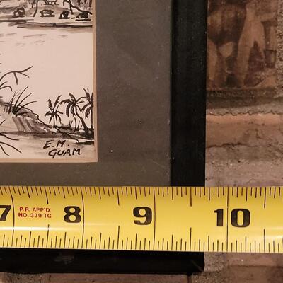 Lot 351: Initialed Guam Artwork 