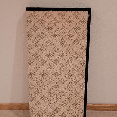 Lot 353: Silk Painted Screen with Clips