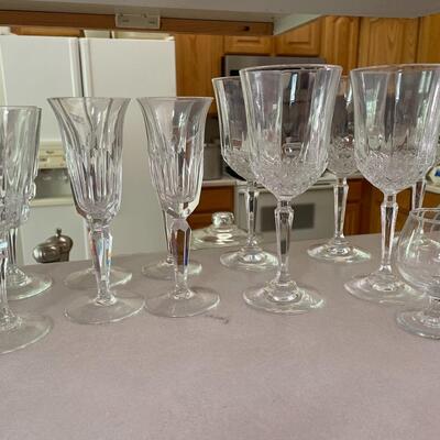 #144 Collection of Crystal & Glass Stemware Lot of 52