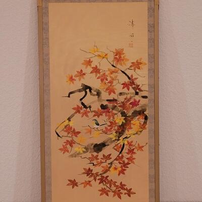 Lot 355: Hand Painted Panel by SEIFU KOJIMA