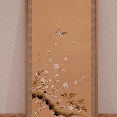 Lot 356: Hand Painted Panel by KIYOHIKO NISHIDA