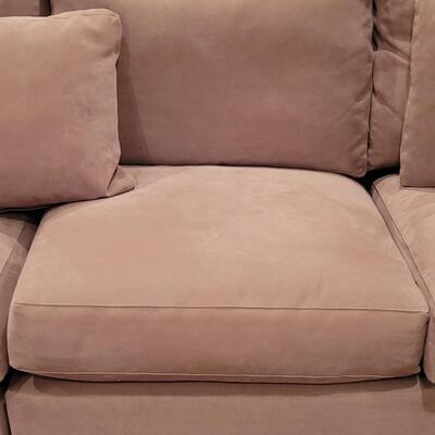 Lot 363: Crate & Barrel Couch (2 pieces)