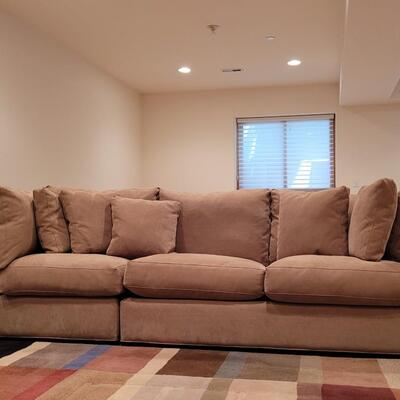 Lot 363: Crate & Barrel Couch (2 pieces)