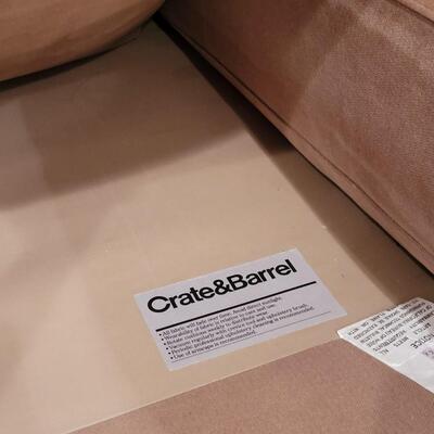 Lot 363: Crate & Barrel Couch (2 pieces)