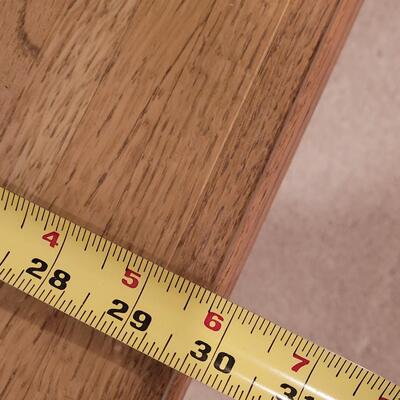 Lot 365: Mid Century Modern Beveled Glass Top Table (Hollow base)