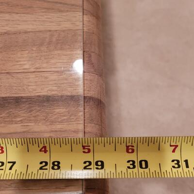 Lot 366: Mid Century Modern Side Table (Hollow base---glass not Beveled on this one)