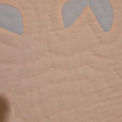 Lot 367: (2) Hawaiian Quilted Blue & Pink Back Pillows (have some discoloration)