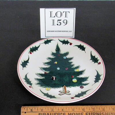 Vintage 8" Lefton Christmas Tree Plate