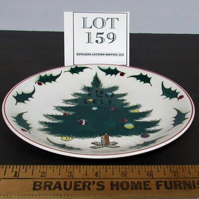 Vintage 8" Lefton Christmas Tree Plate