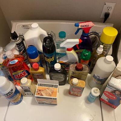 #151 Assorted Household Cleaning Supplies Lot of 24 Partially Used