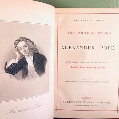 LOT 24 - The Poetical Works of Alexander Pope - Signature of Albert Vickers