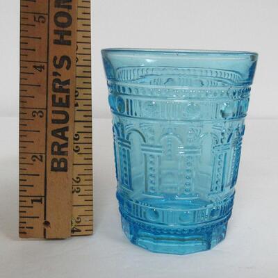 Nice Blue Pressed Glass Tumbler