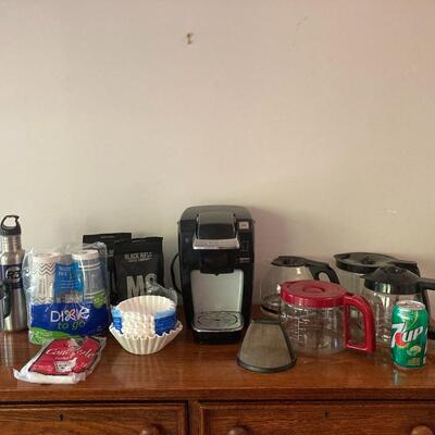#155 KEURIG and Other Coffee-Making Supplies Lot of 13
