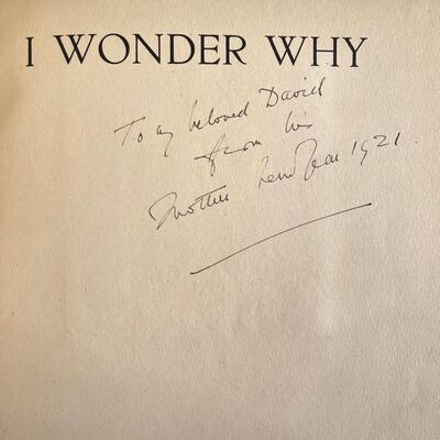 LOT 26 - I Wonder Why - 16 Songs for Children - Words by Dorothy Pleydell-Bouverie