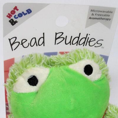 Unused Bead Buddies Frog Aroma Therapy Microwavable and Freezable Plush