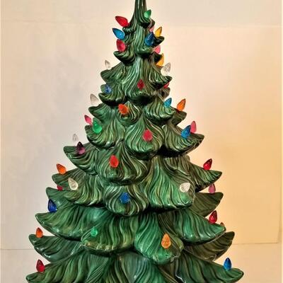 Lot #58  Vintage Ceramic Christmas Tree