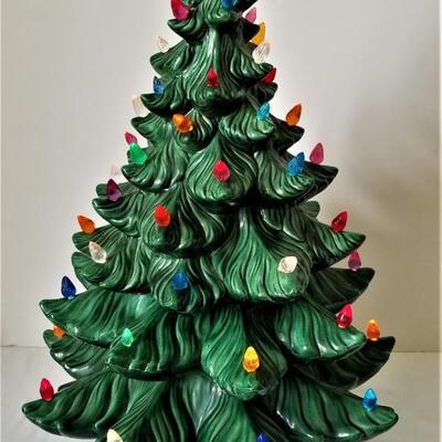 Lot #58  Vintage Ceramic Christmas Tree